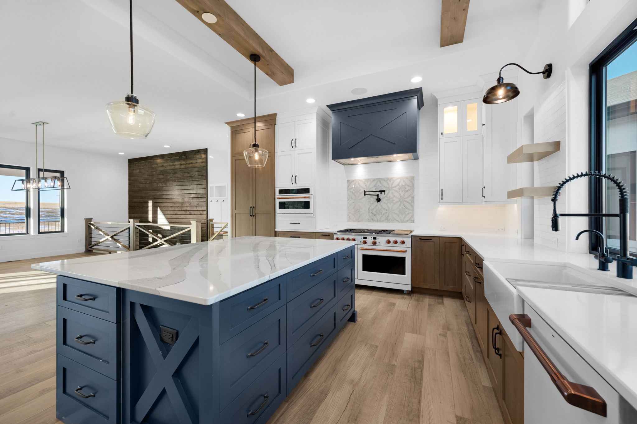 Functional Farmhouse Retreat Kitchen Hood