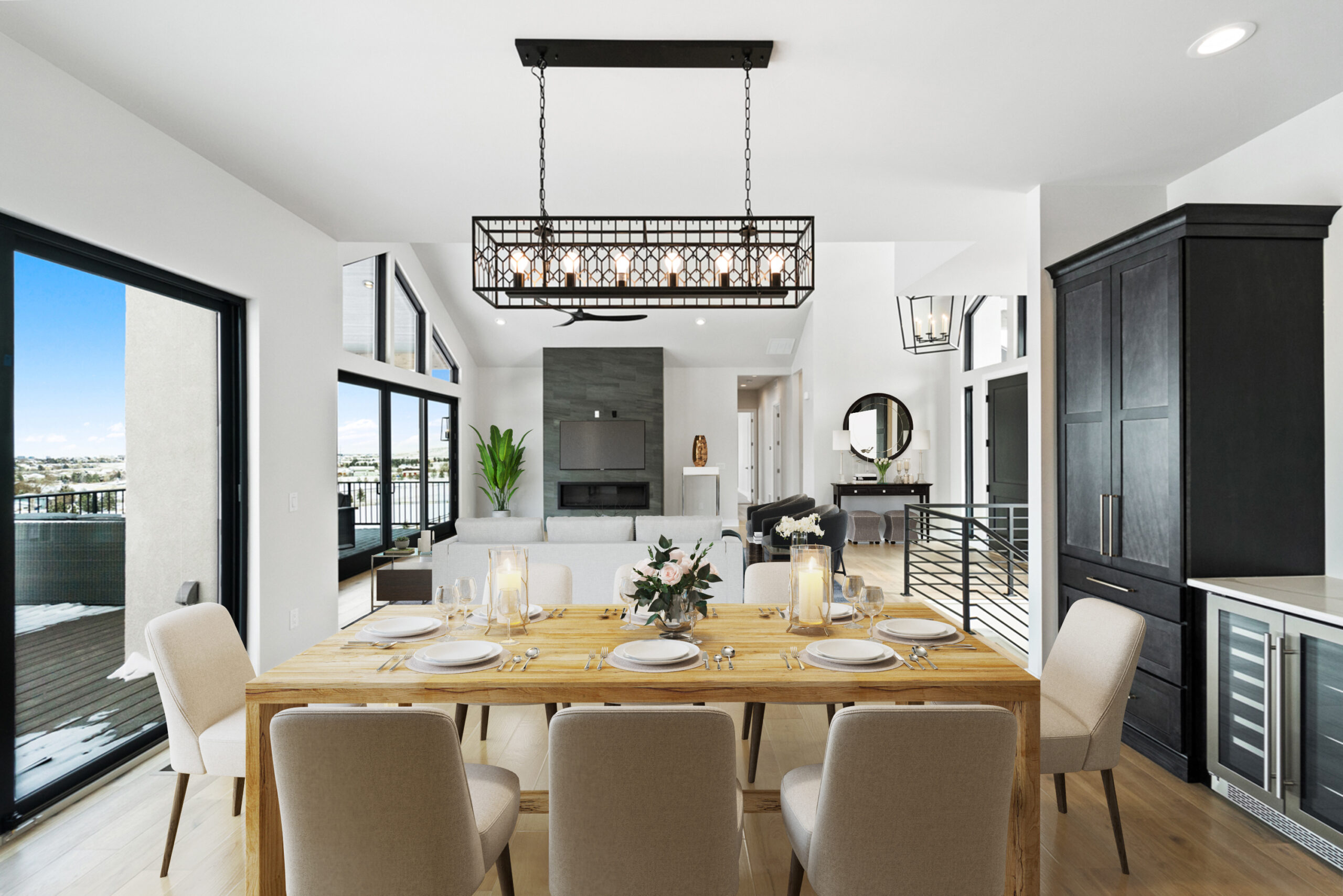 Modern Country Manor Dining Room