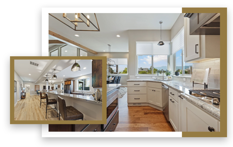Two luxurious kitchens