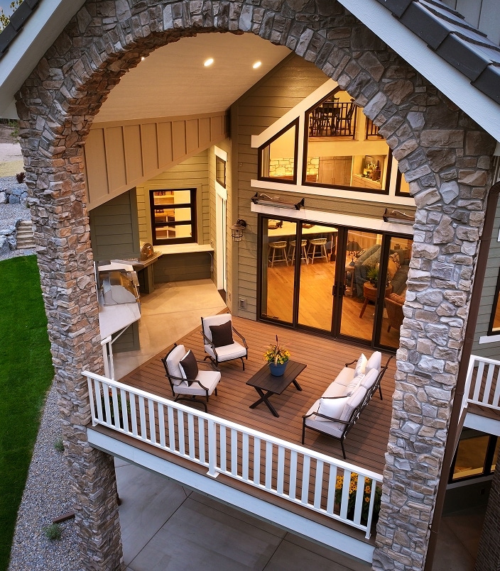 Entrance to a custom home built in Scottsdale