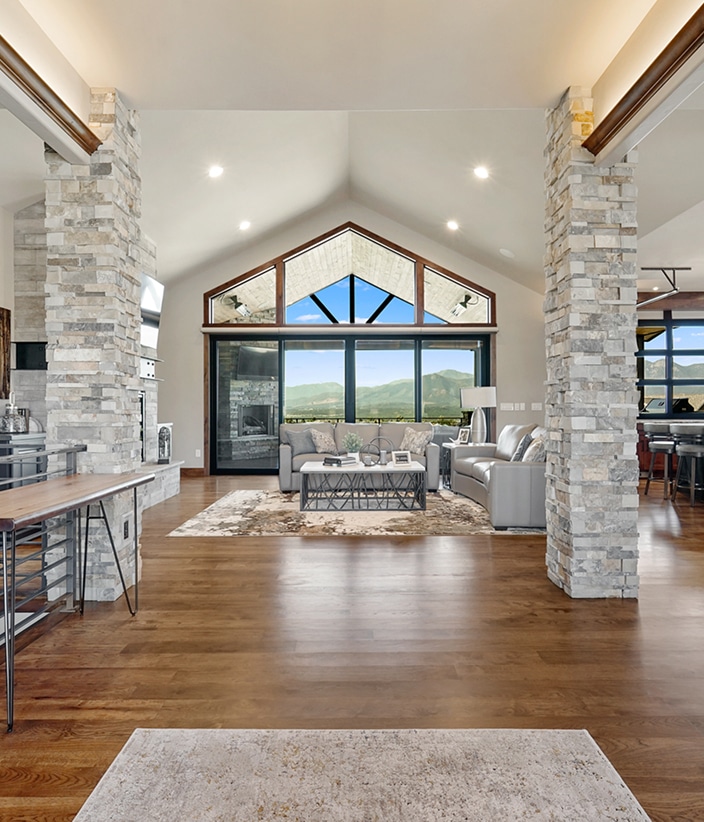 Entrance to a custom home built in Scottsdale